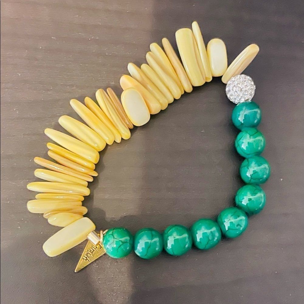 NEW Erimish Beaded & Rhinestone Stack Bracelet